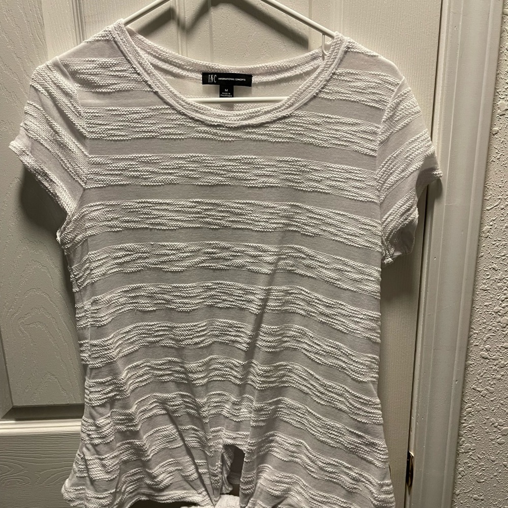 White and sheer women’s top